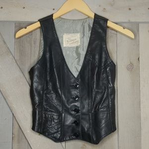 Canadian made genuine leather vest